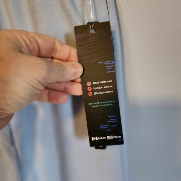 NWT Kyodan Girls Blue Velvet Moss Brushed Joggers (M - 10) - Picture 4 of 5